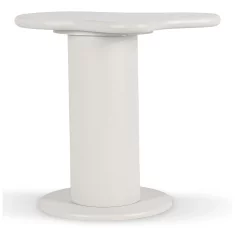 BE PASCAL Klubska mizica 60 cm bela moderna