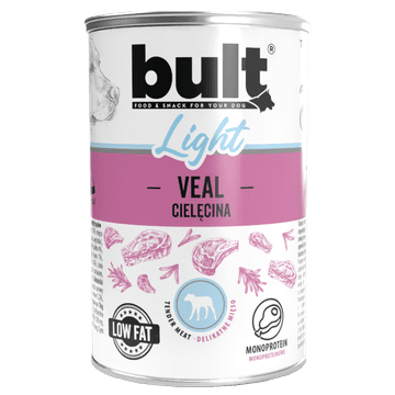 BULT LIGHT mokra hrana za pse, konzerva teletine 400 g, monoproteini