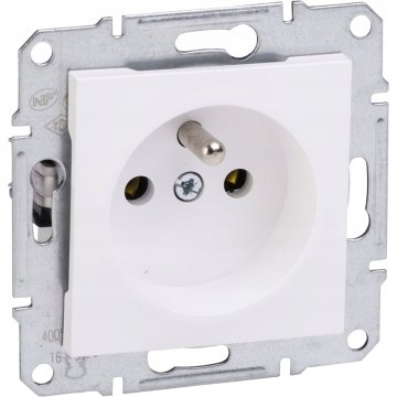 Schneider Electric ASFORA BELA MODULNA VTIČNICA Z/Z VIJAČNIMI SPONKAMI 16A 250V EPH2800721