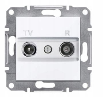 Schneider Electric ASFORA BELA VTIČNICA ZA MODUL RTV 1DB VZMETNI KONEC EPH3300721