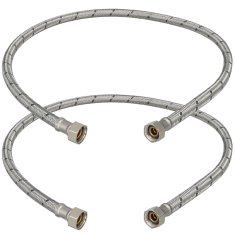 Fleksibilni priključek 3/8” za pipe, fitingi 90 CM, komplet 2 kosov