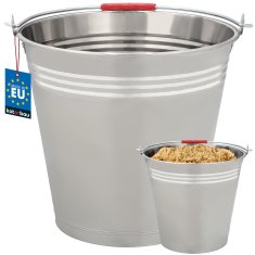 Vedro, nerjaveče jeklo, 16 l, z ročajem, konstrukcijsko, uporabno