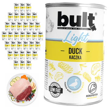 BULT LIGHT mokra hrana za pse v konzervi z račjo omako 36 x 400 g Lahko prebavljiva