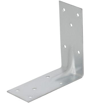 Tesarski kotni jekleni gradbeni spojnik ojačan 120 X 120 X 60 MM