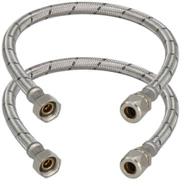 Fleksibilni konektor 3/8” za vpenjalne sisteme 50 CM komplet 2 kosov
