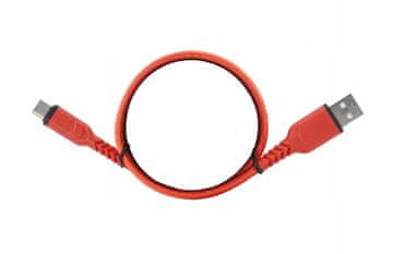 GS USB KABEL TIPA C ZA HITRO POLNJENJE najlon 1 m rdeč kabel tipa C USB C