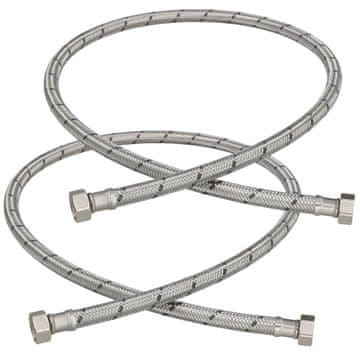 Fleksibilni priključek 3/8” za pipe, fitinge, 100 CM, komplet 2 kosov