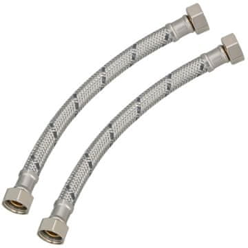 Fleksibilni priključek 3/8” za pipe, fitingi 20 CM, komplet 2 kosov