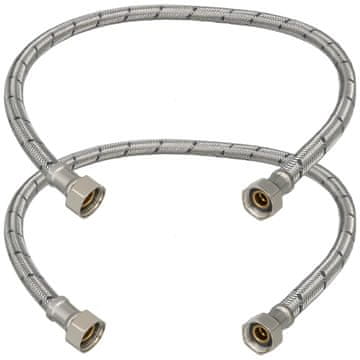 Fleksibilni priključek 3/8” za pipe, fitingi 60 CM, komplet 2 kosov