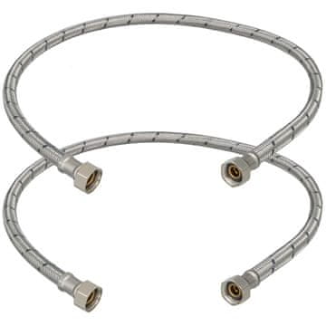 Fleksibilni priključek 3/8” za pipe, fitingi 80 CM, komplet 2 kosov