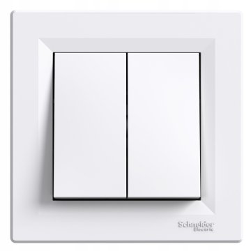 Schneider Electric ASFORA BELO UNIVERZALNO STIKALO 2X "STOPNICE" 10A 250V EPH0600121