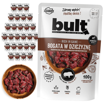 BULT mokra hrana za pse z jelenovino, vrečka 30x100g Complete