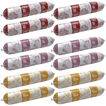 Tuff Stuff mokra hrana za pse Mix of Flavors ploščica 12 x 900 g Complete
