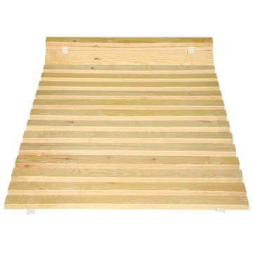 Leseni posteljni okvir z letvicami na traku za vzmetnico 90 x 200 CM