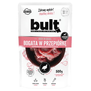 BULT mokra hrana za pse Quail vrečka 500g Complete