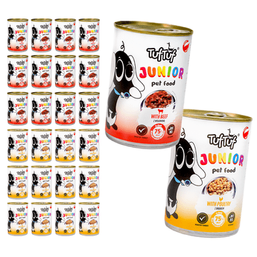 Tuff Stuff JUNIOR govedina + perutnina konzerva 24 x 415 g popolna