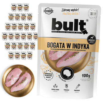 BULT mokra hrana za pse s puranom, vrečka 30x100g Complete