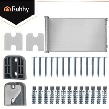 Northix Varnostna vrata za stopnice in vrata, siva, 157 cm