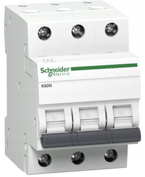 Schneider Electric K60N PRETOKOVNO ZAŠČITNO STIKO C 25A 3P 3M 6KA ACTI 9 A9K02325