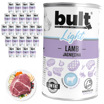 BULT LIGHT mokra hrana za pse v konzervi z jagnjetino 24 x 400 g