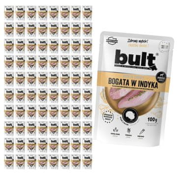 BULT mokra hrana za pse s puranom, vrečka 80x100g Complete