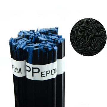 Rosfix PP/EPDM plastična varilna kovina, črna, 100 g, trak 12 mm