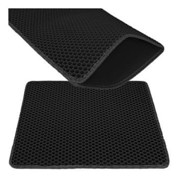 Northix Podloga za mačje stranišče 60x45cm - črna Purlov