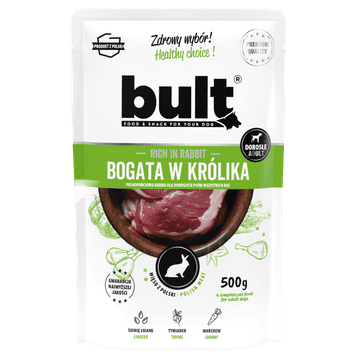 BULT mokra hrana za pse Rabbit 500g vrečka Complete