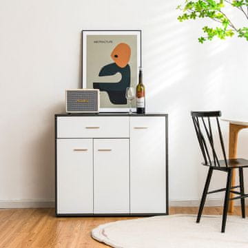 Costway Kabinet za shranjevanje s stranično omarico in prostorno delovno površino