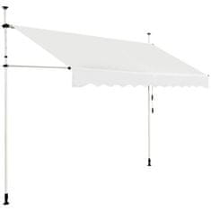 Costway Raztegljiva balkonska senčnica 300x120 cm