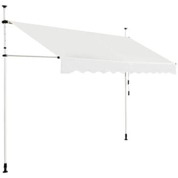 Costway Raztegljiva balkonska senčnica 300x120 cm