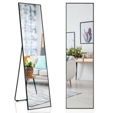 Costway Ogledalo 160x40 cm, aluminijeva zlitina in steklo