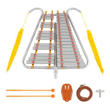 Costway Glockenspiel z 29 notami iz aluminija z nastavljivim ročajem