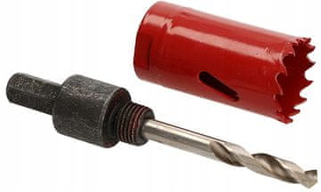 Bimetalna luknjasta žaga 27 mm adapter za sveder