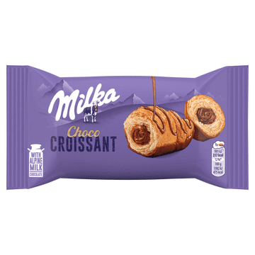 Mondelez Milka Choco Croissan Rogljiček iz listnatega testa z nadevom iz mlečne čokolade 50 g