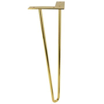 BB Noge za lasnice, višina 41 cm, 2 palici, zlati krom