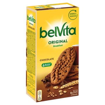 Mondelez belVita piškoti za zajtrk z okusom kakava in čokoladnimi koščki 300 g
