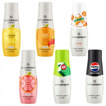 SIRUP SODASTREAM PEPSI MAX, 7UP FREE, MIRINDA ZERO, MANGO, GREPFRUT, LIMONA