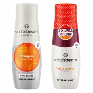 SodaStream Sirupi Orange Zero Orange brez sladkorja + Shwip Shwap Cola Orange