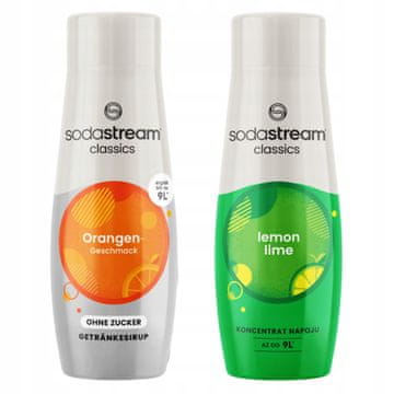 SodaStream Sirupi Orange Zero brez sladkorja, pomaranča + limona in limeta