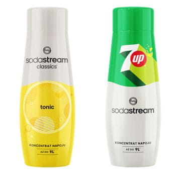 2x SODASTREAM TONIC sirup + 7UP sokovni koncentrat za nasičenje vode