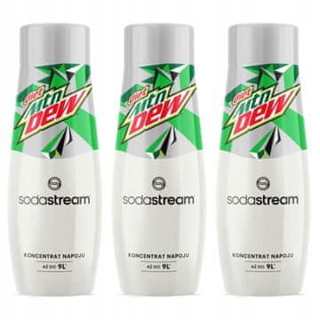 SodaStream Mountain Dew Diet soda sirup set 3 kosi x 440 ml