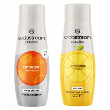 SodaStream Sirupi Orange Zero brez sladkorja pomaranča + limonada