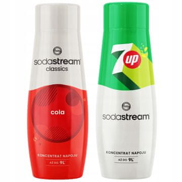 SodaStream Komplet koncentratov za nasičenje 2x sirup COLA + 7UP