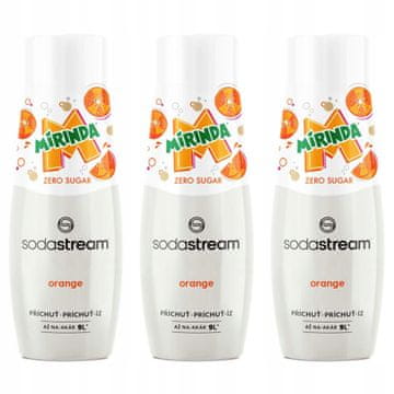 Sirupni koncentrat soka SodaStream Mirinda Zero BREZ SLADKORJA 3 kosi.