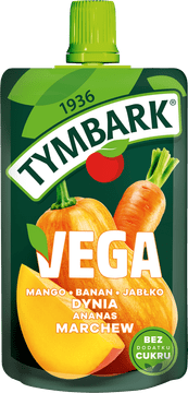 Tymbark Vega Mus mango banana jabolko buča ananas korenje 100 g