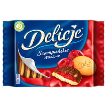 Mondelez Delicje Szampańskie Biskvit s češnjevim želejem oblit s čokolado 294 g
