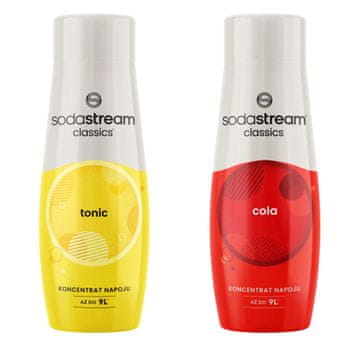 2x SODASTREAM TONIC sirup + koncentrat soka COLA za nasičenje vode