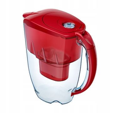 Aquaphor Vrč s filtrom Jasper 2,8 l + 3 kartuše, rdeč