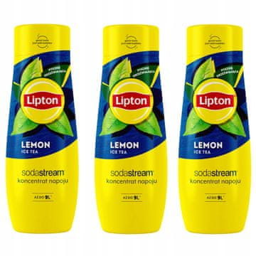 SodaStream 3x Lipton Lemon Ice Tea Concentrate Set